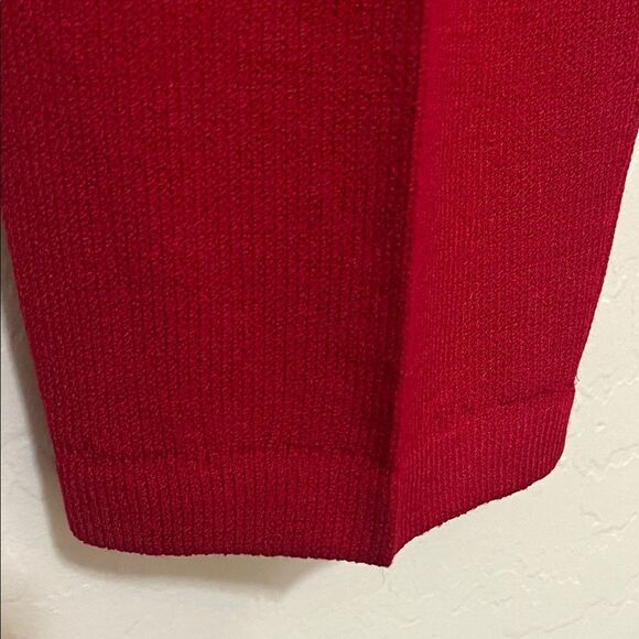 Vintage St. John Collection Marie Gray Santana Red Pockets Pants Luxury - Picture 7 of 11